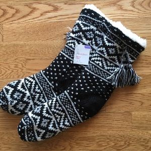 Cozy Fair Isle Slipper Socks